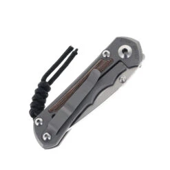 Chris Reeve Small Inkosi Folding Knife Gray Titanium Handle Natural Micarta Inlay Magnacut Steel Drop Point SIN-1014 -Chris Reeve Knives Shop CHRIS REEVE SIN 1014 03 65429.1698090484