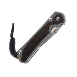 LEFT HANDED Chris Reeve Small Sebenza Macassar Ebony Inlay Pocket Knife Gray Titanium Handle Polished Magnacut Blade S31-1141 -Chris Reeve Knives Shop CHRIS REEVE SMALL SEBENZA 31 INLAY LH S31 1141 03 35404.1711553634