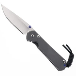 Chris Reeve Small Sebenza Folding Knife Gray Titanium Handle Polished Magnacut Plain Edge S31-1014