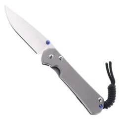 Chris Reeve Small Sebenza Pocket Knife Glass Blasted Titanium Handle Polished Magnacut Blade S31-1016