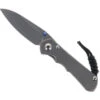 Chris Reeve Small Inkosi Folding Knife Gray Titanium Handle Magnacut Insingo Plain Edge Stonewash Finish SIN-1022