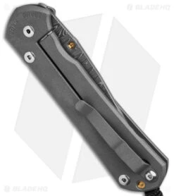 Chris Reeve Large Sebenza 31 Unique Graphic Pyrite Cabochon (3.6" Ladder Damasc) 6 Chris Reeve Large Sebenza 31 Unique Graphic Pyrite Cabochon (3.6" Ladder Damasc) -Chris Reeve Knives Shop CR Large Sebenza 31 Unique with Cabochon Damascus Ladder DP BS19 E Pyrite BHQ 143557 td side