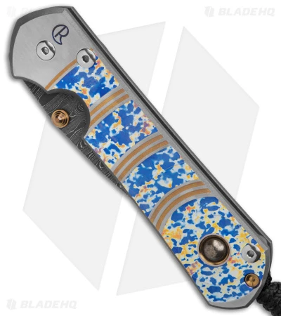 Chris Reeve Large Sebenza 31 Unique Graphic Pyrite Cabochon (3.6" Ladder Damasc) 2 Chris Reeve Large Sebenza 31 Unique Graphic Pyrite Cabochon (3.6" Ladder Damasc) - Image 2