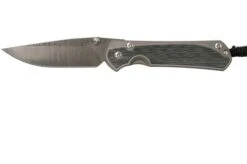 Chris Reeve Sebenza 31 Large Black Micarta Inlay Ladder Damascus L31-1204 Pocket Knife