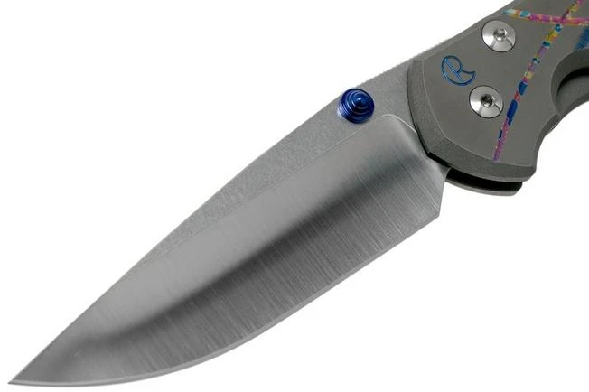 Chris Reeve Large Sebenza 31 Unique Graphics Cabochon Drop Point L31-1400-20-B Triple Mosaic Opal Pocket Knife 3 Chris Reeve Large Sebenza 31 Unique Graphics Cabochon Drop Point L31-1400-20-B Triple Mosaic Opal Pocket Knife - Image 3