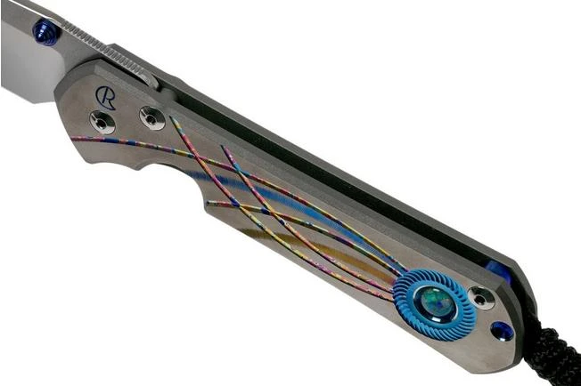 Chris Reeve Large Sebenza 31 Unique Graphics Cabochon Drop Point L31-1400-20-B Triple Mosaic Opal Pocket Knife 7 Chris Reeve Large Sebenza 31 Unique Graphics Cabochon Drop Point L31-1400-20-B Triple Mosaic Opal Pocket Knife - Image 7
