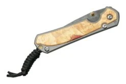 Chris Reeve Sebenza 31 Small Box Elder Inlay, Ladder Damascus S31-1112 Pocket Knife -Chris Reeve Knives Shop CRS31 1112 05 chrisreeve