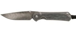 Chris Reeve Sebenza 31 Small Black Micarta Inlay Ladder Damascus S31-1202 Pocket Knife