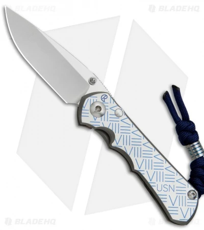 Chris Reeve Knives USN VIII Small Inkosi Frame Lock Knife (2.75" Stonewash) CRK 1 Chris Reeve Knives USN VIII Small Inkosi Frame Lock Knife (2.75" Stonewash) CRK