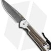 Chris Reeve Large Sebenza 21 Knife W/ Bog Oak Inlays (3.6" Basketweave Dam)