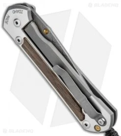 Chris Reeve Large Sebenza 21 Knife W/ Bog Oak Inlays (3.6" Basketweave Dam) -Chris Reeve Knives Shop Chris Reeve Knives Large Sebenza 21 Bog Oak Inlays Basketweave Damascus L21 1084 BHQ 87899 jr side