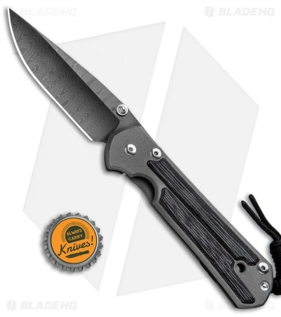 Chris Reeve Large Sebenza 21 Knife W/ Canvas Micarta (3.6" Ladder Damascus) 4 Chris Reeve Large Sebenza 21 Knife W/ Canvas Micarta (3.6" Ladder Damascus) - Image 4