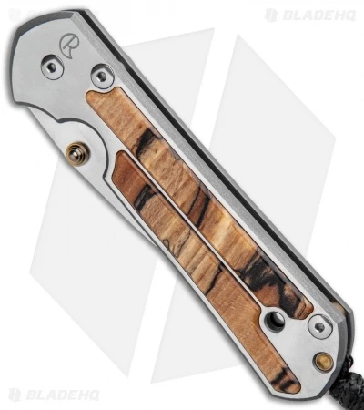 Chris Reeve Large Sebenza 21 Knife W/ Spalted Beech Inlays (3.625"Stonewash) 2 Chris Reeve Large Sebenza 21 Knife W/ Spalted Beech Inlays (3.625"Stonewash) - Image 2