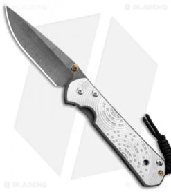 Chris Reeve Large Sebenza 21 Knife Unique Graphic Zen Garden (3.6" Basketweave)