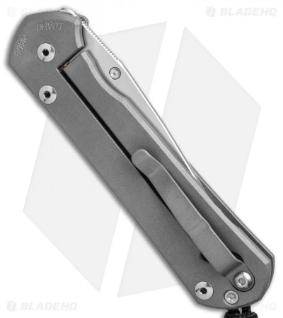 Large Sebenza 21 Unique Graphic Hematite Cobochon Inlay (3.625" Polish) 3 Large Sebenza 21 Unique Graphic Hematite Cobochon Inlay (3.625" Polish) - Image 3