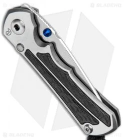 Chris Reeve Knives Left-Hand Small Inkosi Knife CF Inlays (2.75" SW) CRK -Chris Reeve Knives Shop Chris Reeve Knives Left Hand Small Inkosi CF Inlays SIN 1009 BHQ 92614 jr side