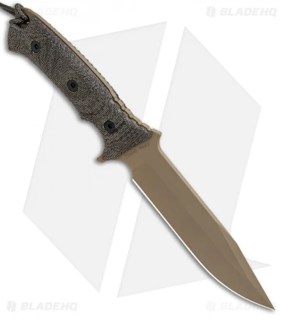 Chris Reeve Knives Pacific Fixed Blade Black Canvas Micarta (6.3" FDE PVD) 2 Chris Reeve Knives Pacific Fixed Blade Black Canvas Micarta (6.3" FDE PVD) - Image 2
