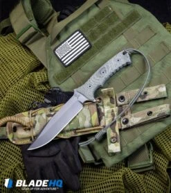 Chris Reeve Knives Pacific Fixed Blade Knife Micarta (6.3" Black) -Chris Reeve Knives Shop Chris Reeve Knives Pacific Fixed Blade Knife Micarta Black BHQ 92887 kp tactical web