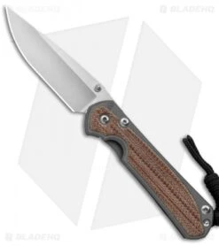 Chris Reeve Small Sebenza 31 Knife Natural Micarta (2.94" Stonewash)