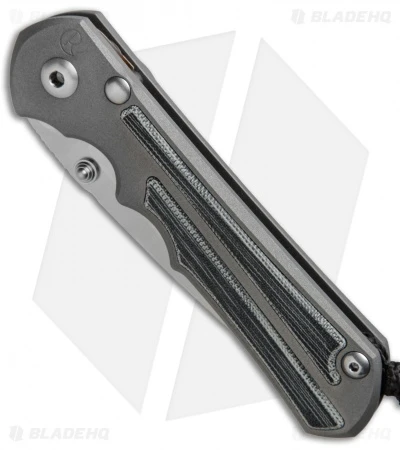 Chris Reeve Knives Large Inkosi Knife Black Canvas Micarta Inlays (3.5" SW) CRK 2 Chris Reeve Knives Large Inkosi Knife Black Canvas Micarta Inlays (3.5" SW) CRK - Image 2