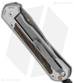 Chris Reeve Large Sebenza 21 Knife W/ Bog Oak Inlays (3.625" Raindrop Damascus) -Chris Reeve Knives Shop Chris Reeve Large Sebenza 21 Bog Oak Inlays Raindrop Damascus BHQ 87901 er side