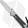 Chris Reeve Large Sebenza 21 Knife W/ Carbon Fiber Inlays (3.625" Stonewash)