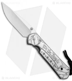 Chris Reeve Large Sebenza 21 Knife CGG "We The People" (3.625" Stonewash)