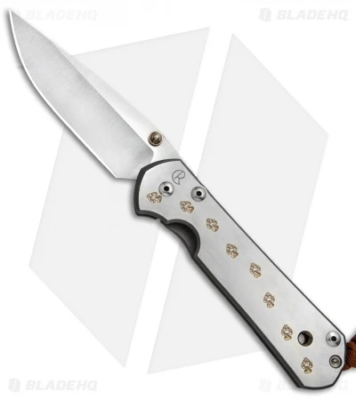 Chris Reeve Large Sebenza 21 Knife CGG Gold Paw Prints (3.625" Satin) *Used* 1 Chris Reeve Large Sebenza 21 Knife CGG Gold Paw Prints (3.625" Satin) *Used*