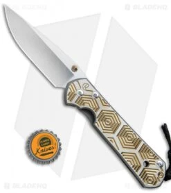 Chris Reeve Large Sebenza 21 Knife CGG Gold Hex (3.625" Stonewash) -Chris Reeve Knives Shop Chris Reeve Large Sebenza 21 Hex Gold BHQ 67727 jr bottlecap