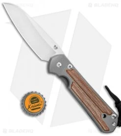 Chris Reeve Large Sebenza 21 Insingo Knife W/ Natural Micarta Inlays (3.625" SW) -Chris Reeve Knives Shop Chris Reeve Large Sebenza 21 Natural Inlays L21 1264 BHQ 94287 jr bottlecap