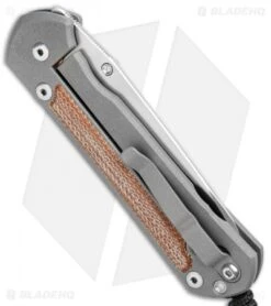 Chris Reeve Large Sebenza 21 Insingo Knife W/ Natural Micarta Inlays (3.625" SW) -Chris Reeve Knives Shop Chris Reeve Large Sebenza 21 Natural Inlays L21 1264 BHQ 94287 jr side