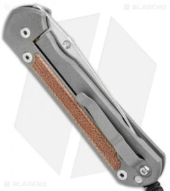 Chris Reeve Large Sebenza 21 Knife W/ Natural Micarta Inlays Tanto (3.625") -Chris Reeve Knives Shop Chris Reeve Large Sebenza 21 Natural Inlays Tanto L21 1266 BHQ 104712 jr side