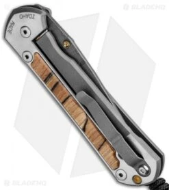 Chris Reeve Large Sebenza 21 Knife W/ Spalted Beech Inlays (3.625" Damascus) -Chris Reeve Knives Shop Chris Reeve Large Sebenza 21 Spalted Beech Inlays Damascus L21 1164 BHQ 87894 jr side