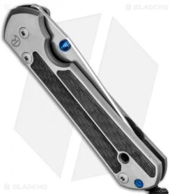 Chris Reeve Large Sebenza 21 Tanto Knife Left-Hand W/ CF Inlays (3.6" SW) -Chris Reeve Knives Shop Chris Reeve Large Sebenza 21 Tanto Left Hand CF Inlays SW L21 1229 BHQ 89375 jr side