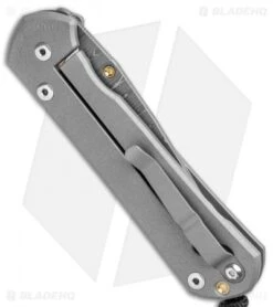 Chris Reeve Large Sebenza 21 Knife Unique Graphic W/Cabochon (Ladder Damascus) -Chris Reeve Knives Shop Chris Reeve Large Sebenza 21 Unique Graphic Cabochon Ladder Damascus BHQ 109163 jr side