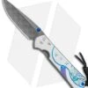 Chris Reeve Large Sebenza 21 Knife Unique Graphic W/Opal Mosaic (Raindrop Dam)