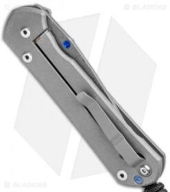 Chris Reeve Large Sebenza 21 Knife Unique Graphic W/Opal Mosaic (Raindrop Dam) -Chris Reeve Knives Shop Chris Reeve Large Sebenza 21 Unique Graphic Opal Mosaic Raindrop Damascus BHQ 109164 jr side