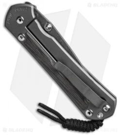 Chris Reeve Large Sebenza 31 Black Micarta Boomerang Damascus Double Lug -Chris Reeve Knives Shop Chris Reeve Large Sebenza 31 Black Micarta Double Lug Boomerang Damascus BHQ 137574 td side