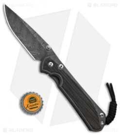 Chris Reeve Large Sebenza 31 Black Micarta Boomerang Damascus Double Lug -Chris Reeve Knives Shop Chris Reeve Large Sebenza 31 Black Micarta Double Lug Boomerang Damascus BHQ 137574 td size
