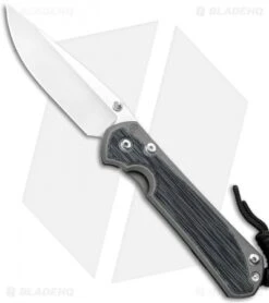 Chris Reeve Large Sebenza 31 Black Micarta Double Lug (3.625" SW) L31-1200