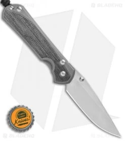 Chris Reeve Left-Hand Large Sebenza 31 Knife Black Micarta (3.625" Stonewash) -Chris Reeve Knives Shop Chris Reeve Large Sebenza 31 Black Micarta Left Hand BHQ 98937 LS Bottlecap