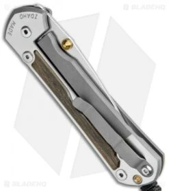 Chris Reeve Large Sebenza 31 Bog Oak Double Thumb Lug (3.6" Satin) -Chris Reeve Knives Shop Chris Reeve Large Sebenza 31 Bog Oak Double Thumb Lug Satin BHQ 98950 jr side