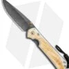 Chris Reeve Large Sebenza 31 Box Elder Knife Boomerang Dam. Double Lug (3.625")