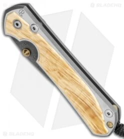 Chris Reeve Large Sebenza 31 Box Elder Knife Boomerang Dam. Double Lug (3.625") -Chris Reeve Knives Shop Chris Reeve Large Sebenza 31 Box Elder Boomerang Damascus BHQ 98935 jr spine