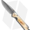 Chris Reeve Large Sebenza 31 Inlay Box Elder (3.6" Ladder Damascus)