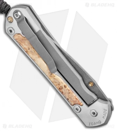 Chris Reeve Large Sebenza 31 Box Elder Ladder Damascus Left-Hand (3.625") 3 Chris Reeve Large Sebenza 31 Box Elder Ladder Damascus Left-Hand (3.625") - Image 3