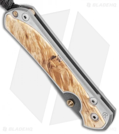 Chris Reeve Large Sebenza 31 Box Elder Ladder Damascus Left-Hand (3.625") 2 Chris Reeve Large Sebenza 31 Box Elder Ladder Damascus Left-Hand (3.625") - Image 2