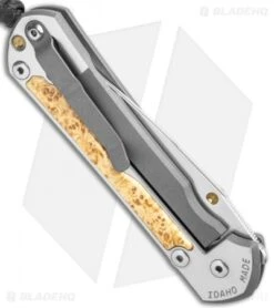 Chris Reeve Large Sebenza 31 Left Hand Frame Lock Knife Box Elder Burl (Satin) 8 Chris Reeve Large Sebenza 31 Left Hand Frame Lock Knife Box Elder Burl (Satin) -Chris Reeve Knives Shop Chris Reeve Large Sebenza 31 Box Elder Left Hand Satin BHQ 98963 jr side