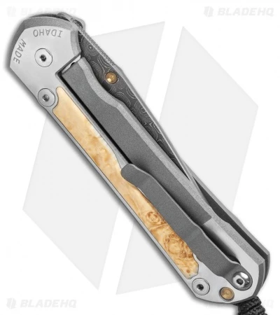 Chris Reeve Large Sebenza 31 Inlay Box Elder (3.6" Raindrop Damascus) 3 Chris Reeve Large Sebenza 31 Inlay Box Elder (3.6" Raindrop Damascus) - Image 3