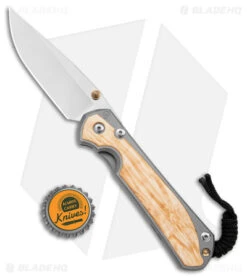 Chris Reeve Large Sebenza 31 Frame Lock Knife Box Elder Burl (3.625" SW) -Chris Reeve Knives Shop Chris Reeve Large Sebenza 31 FL Box Elder Burl SW BHQ 98964 jr bottlecap